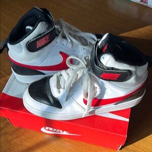 Nike Kids Sneakers - White, Black, Red